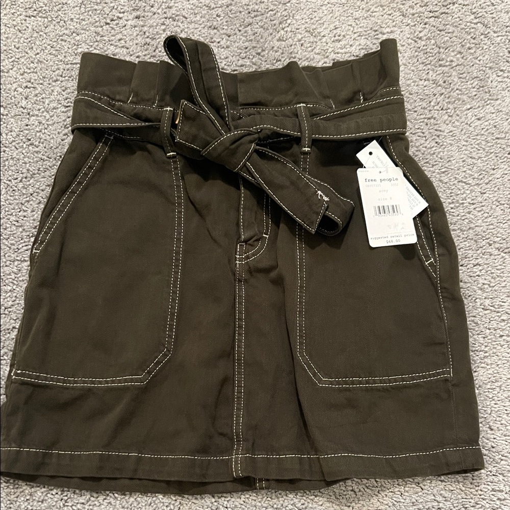Free People Dark Olive Skirt
